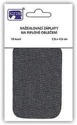 Riflové nažehľovacie záplaty malé - tmavo modrá